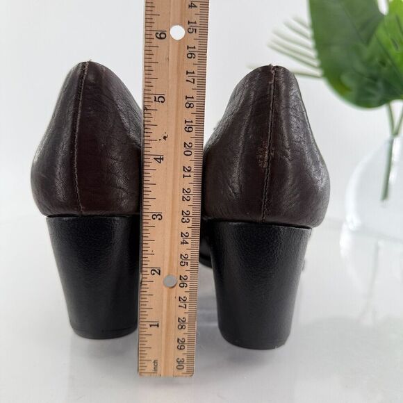 Kork Ease Natalya Women's 8 M Brown Leather Zip Wedge Ankle Bootie Shoes - Picture 8 of 14